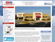 Tablet Screenshot of capefeardiscountdrugs.com